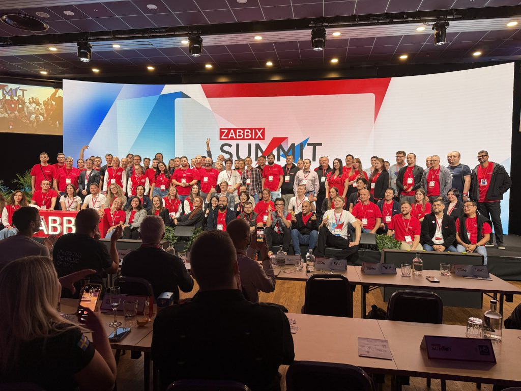 Hlavné pódium – záver summitu, Zabbix tím na pódiu