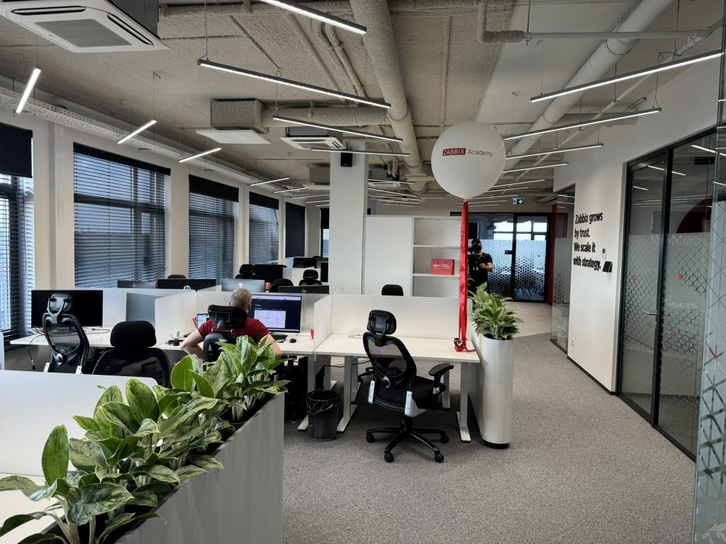 Návšteva nových priestorov spoločnosti Zabbix SIA v Rige